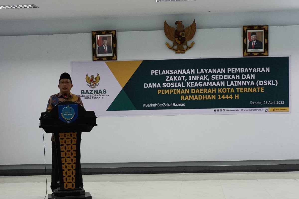 Wali Kota Ternate meminta Baznas perhatikan penderita kusta dan HIV