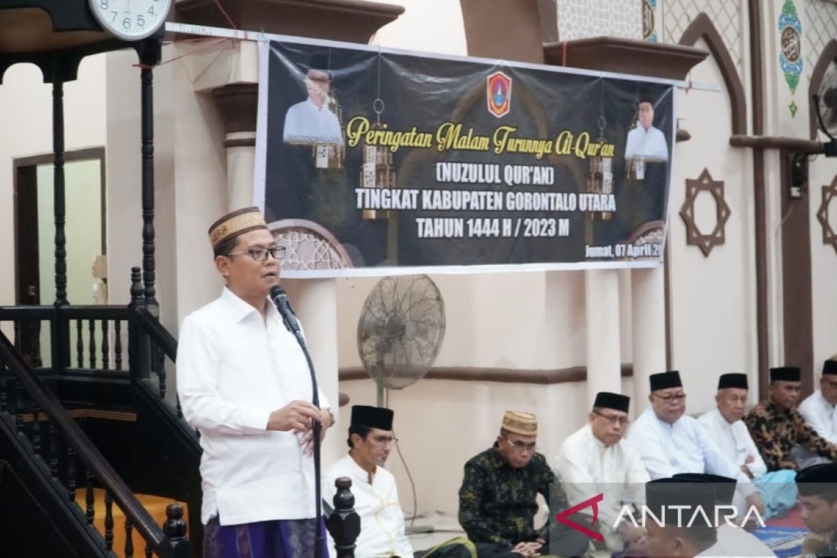 Gorontalo Utara memperingati Nuzulul Quran dihadiri Wakil Ketua MPR
