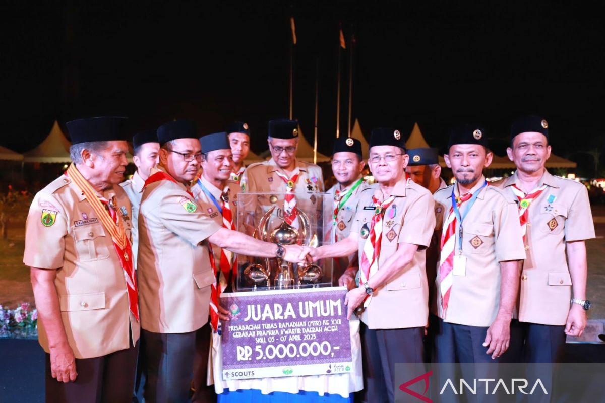 Banda Aceh kembali juara umum MTR Pramuka XXII