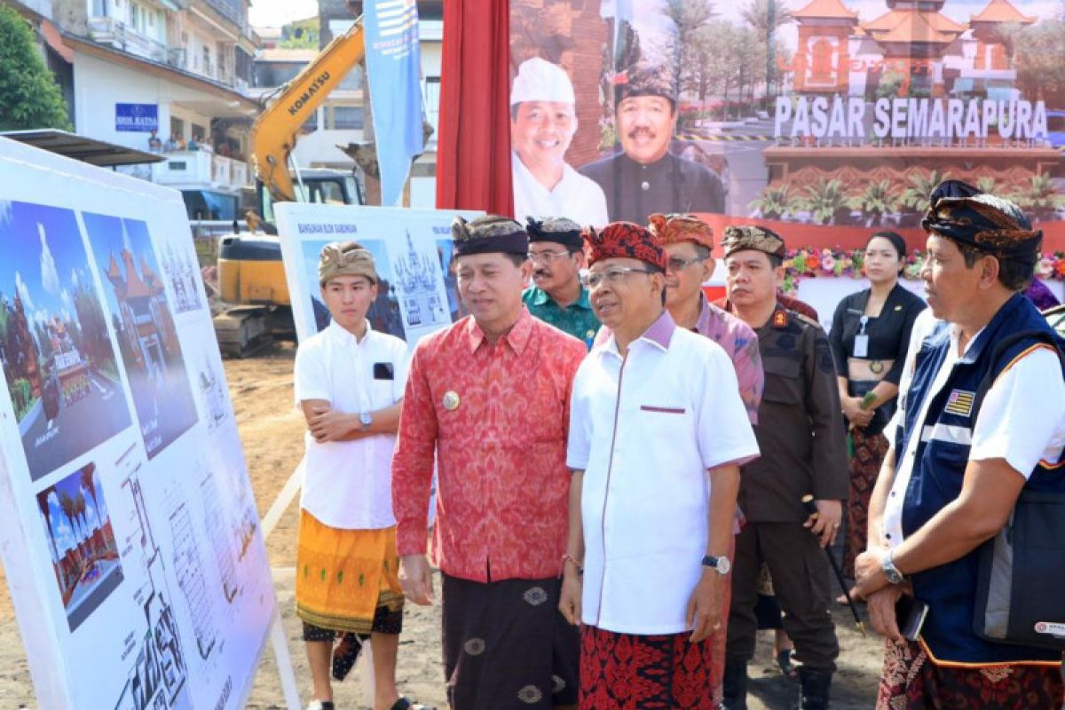 Pasar rakyat dengan dana Rp73 miliar di Klungkung mulai dibangun