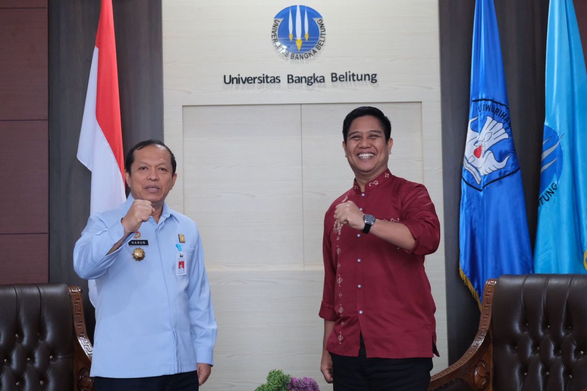 Kakanwil Harun Sulianto dan Rektor UBB bahas Mobile Intelectual Property Clinic