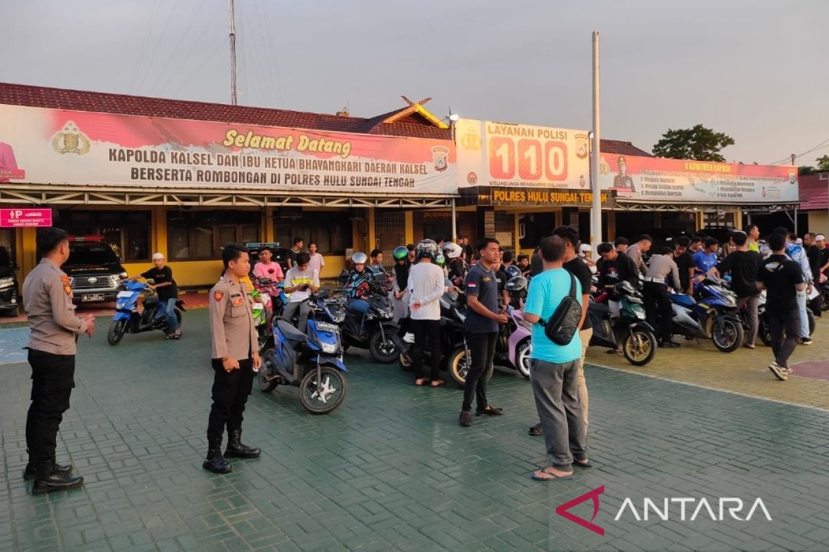 Terlibat balapan liar, 51 motor diamankan Polres HST