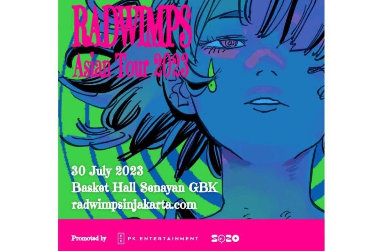 Band rock asal Jepang, RADWIMPS akan gelar konser di Jakarta 30 Juli 2023
