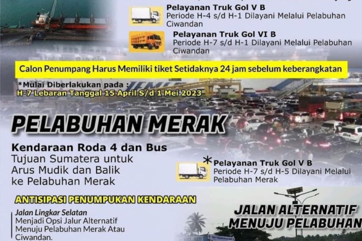 Polda Banten siapkan Pelabuhan Ciwandan dan Merak untuk mudik Lebaran 2023