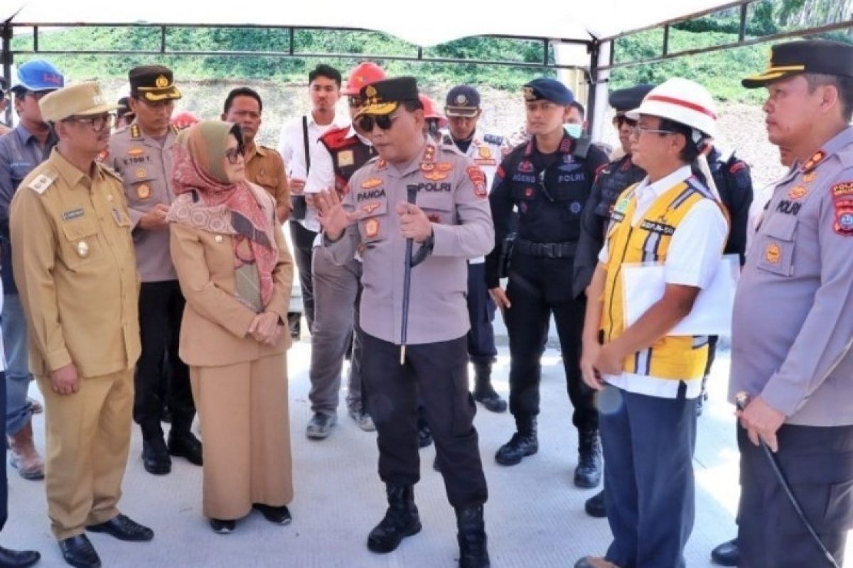 Kapolda Sumut tinjau infrastruktur Tol Sinaksak-Dolok Merawan Simalungun