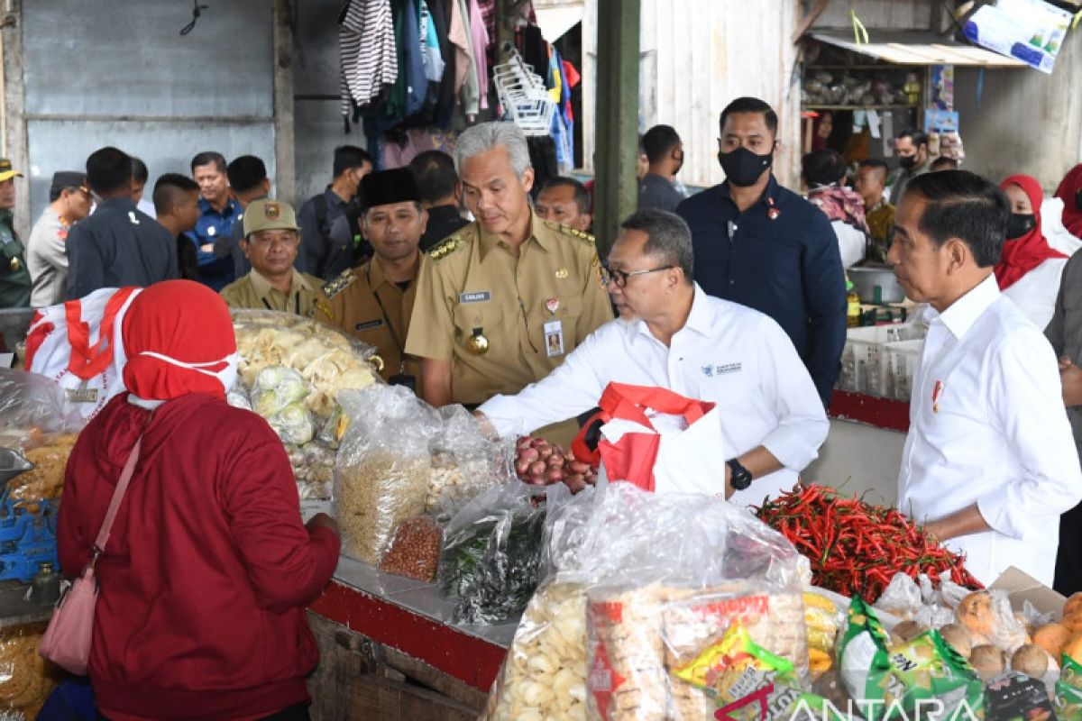 Presiden Jokowi kunjungi Pasar Selo di Boyolali