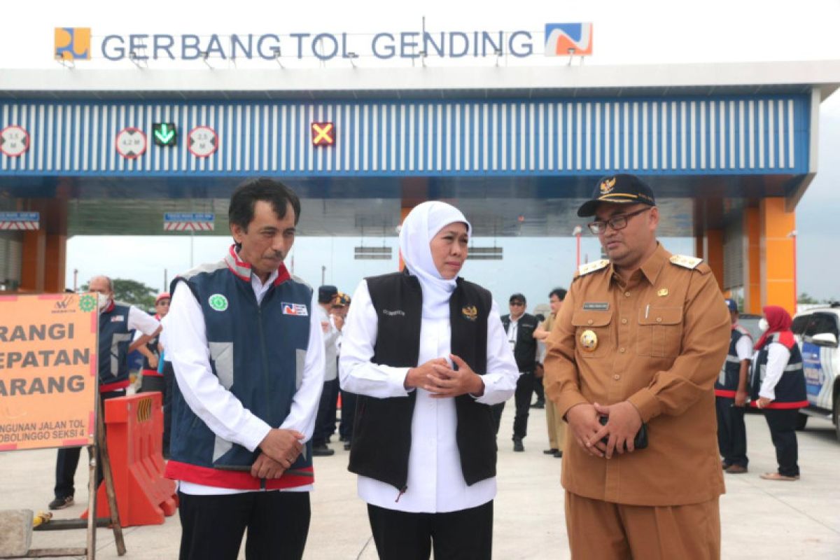 Gubernur Khofifah tinjau kesiapan Tol Paspro antisipasi lonjakan pemudik