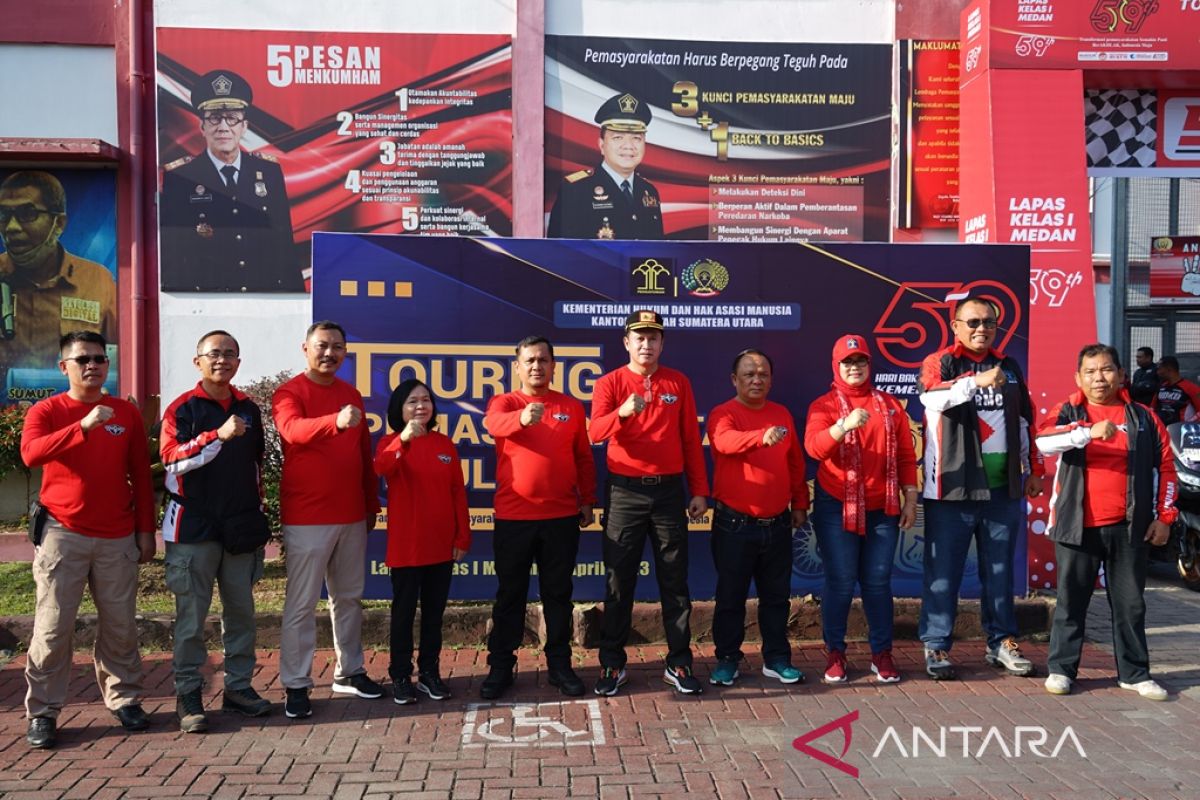 Kakanwil Kemenkumham Sumut pimpin kegiatan Touring Bersama