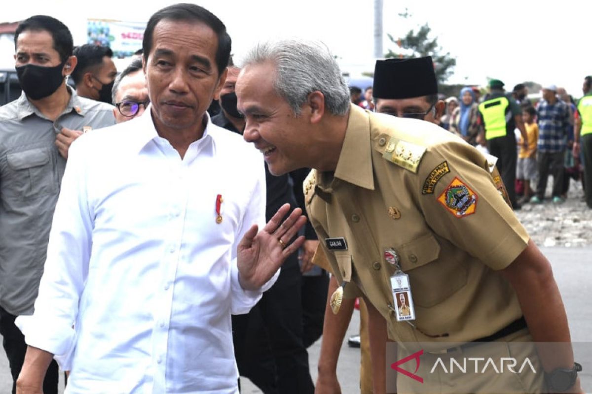 Jokowi: Ganjar Pranowo pemimpin yang dekat dengan rakyat