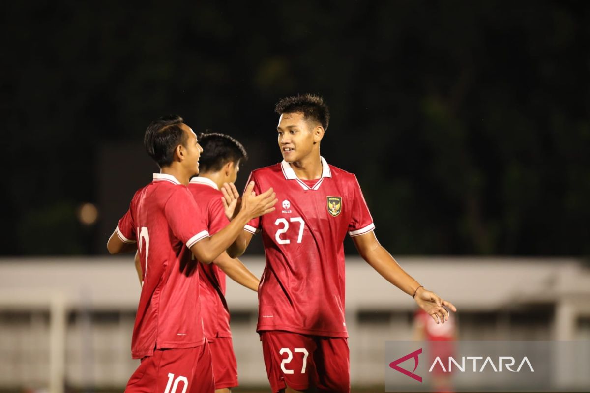 Timnas U-22 bermain imbang 1-1 dengan Bhayangkara pada laga uji coba