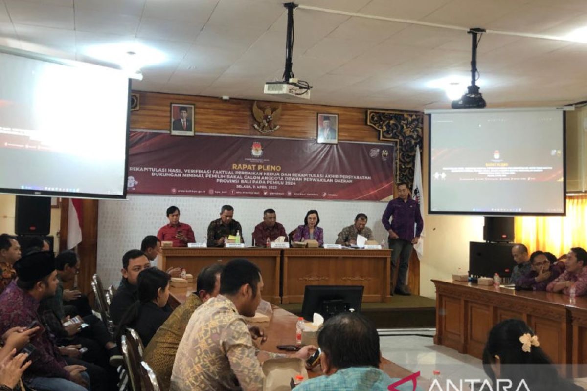 KPU Bali: Empat bacalon DPD lolos verifikasi faktual kedua