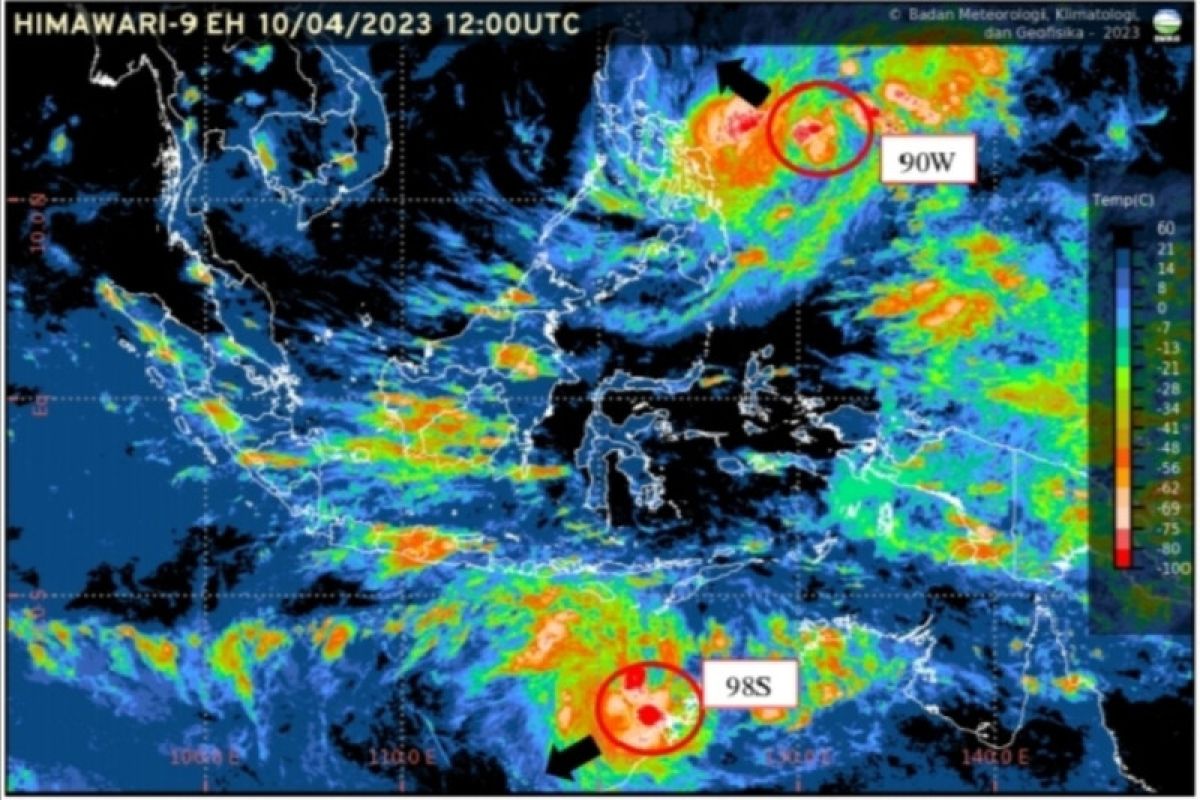 Bali-NTT diimbau waspada dampak tidak langsung bibit siklon tropis 98S