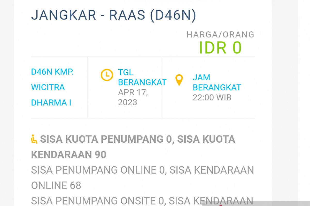 Pelabuhan Jangkar Situbondo juga layani daftar mudik gratis secara 