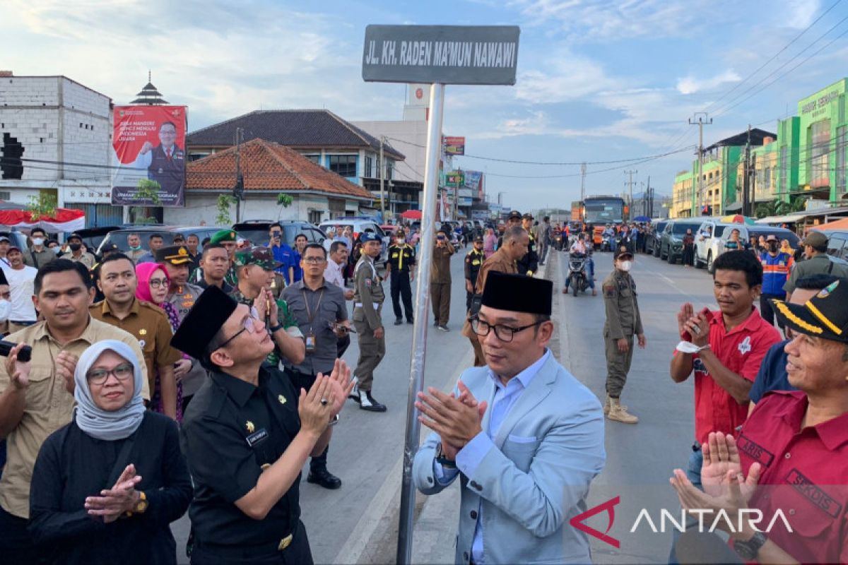 Gubernur Jabar resmikan pergantian nama ruas Jalan Cikarang-Cibarusah