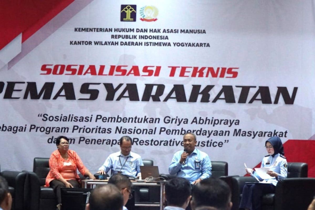 Wujudkan "restorative justice", Kemenkumham DIY sosialisasikan Griya Abhipraya