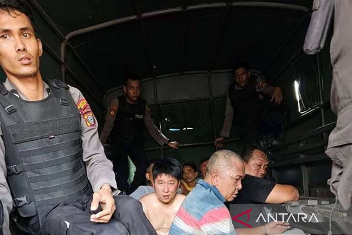 Polrestabes Medan gerebek lapak judi di perbatasan Deli Serdang