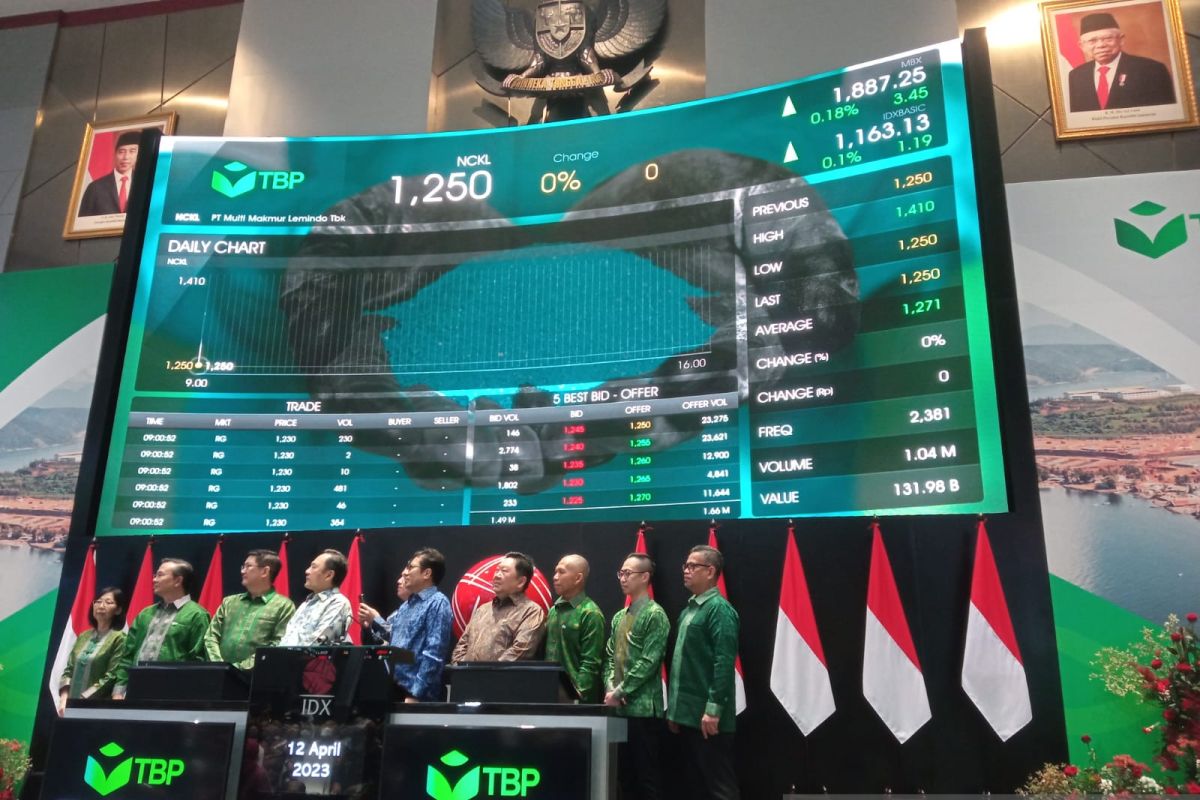 Saham dibuka stagnan, emiten nikel Grup Harita resmi melantai di bursa