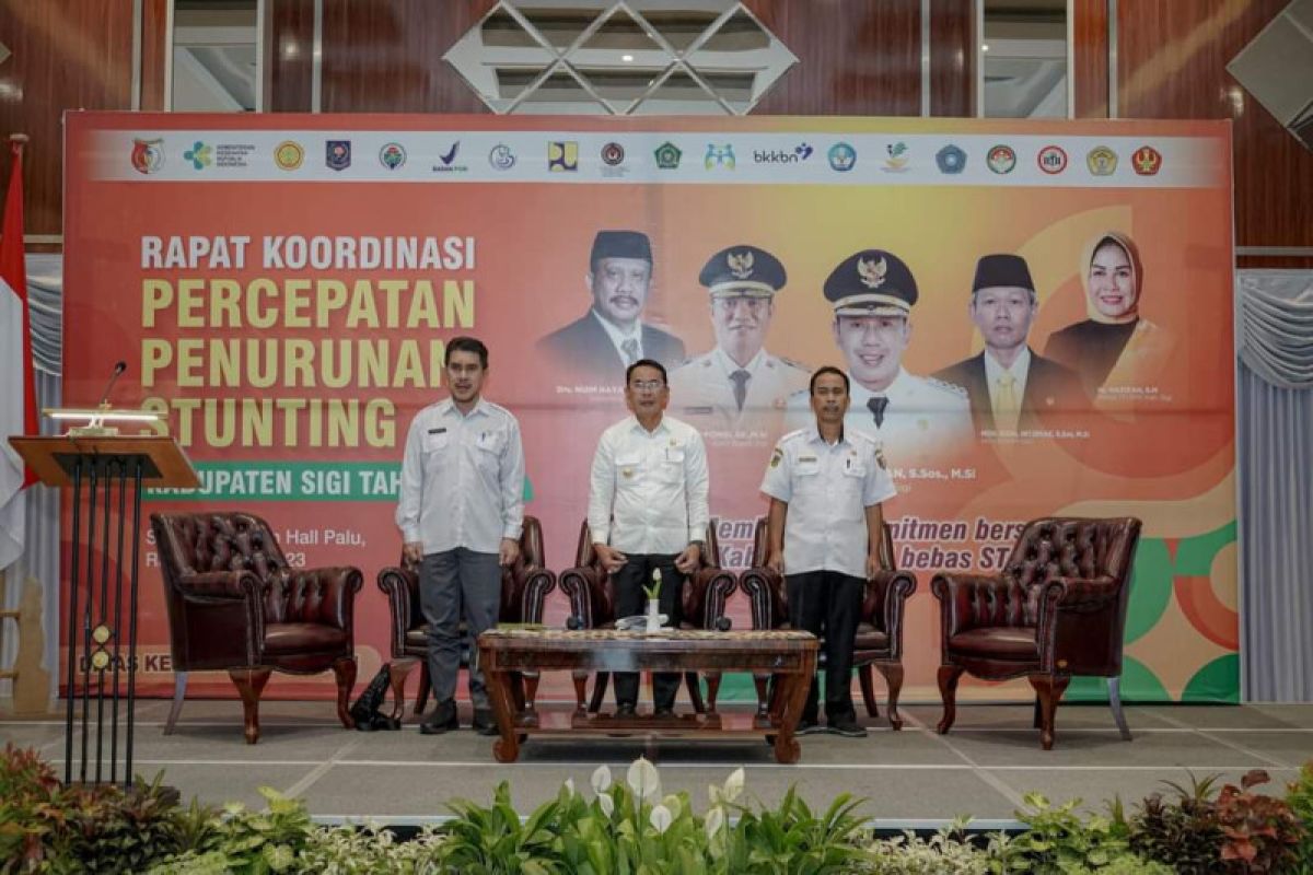 Bupati Sigi minta pemerintah desa penuhi kebutuhan gizi ibu hamil-anak