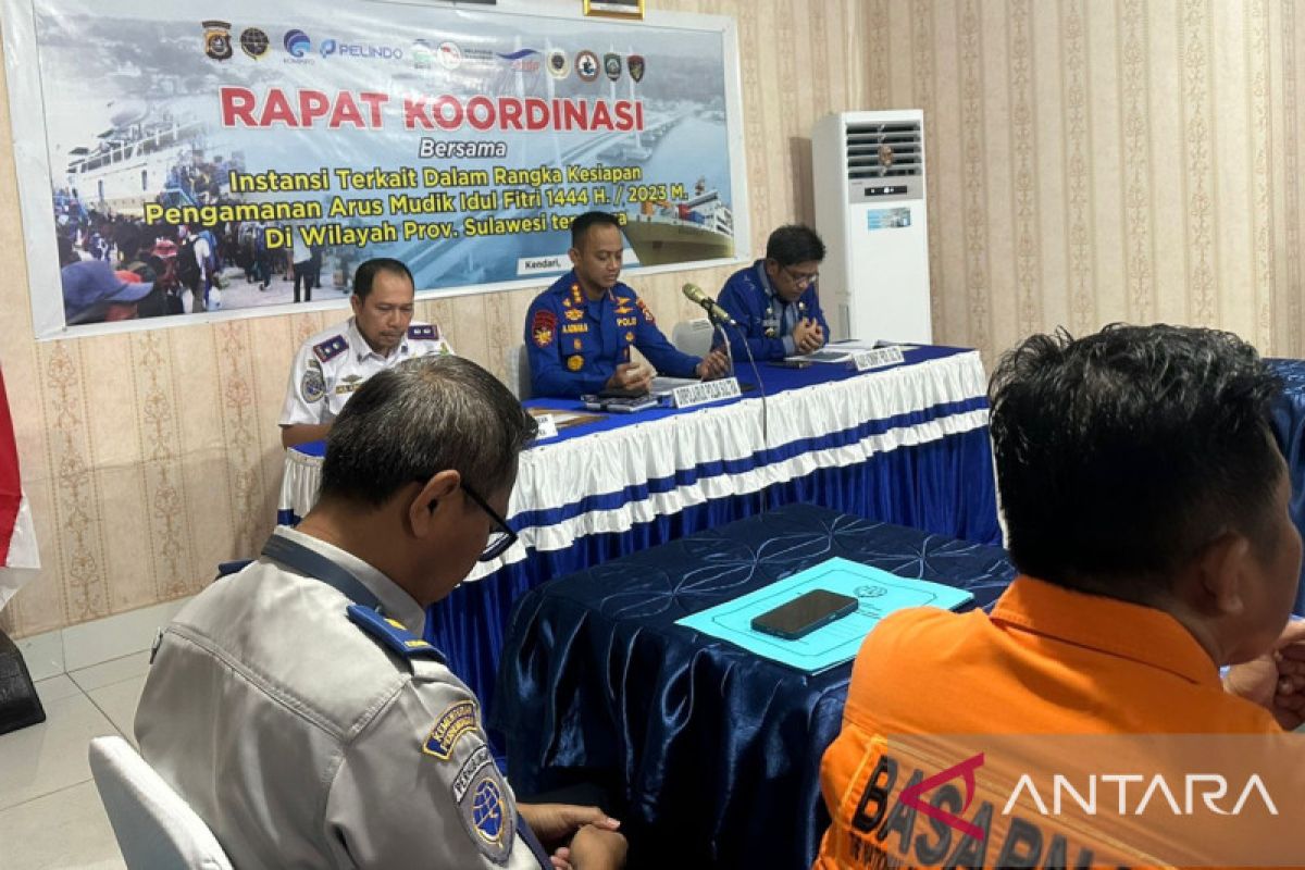 Polairud Polda Sulawesi Tenggara gelar rapat koordinasi arus mudik lebaran