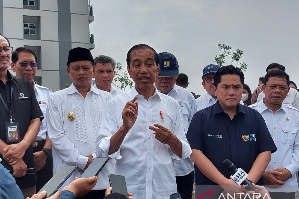 Presiden Jokowi minta hunian konsep TOD dibangun di kota lain selain Jakarta