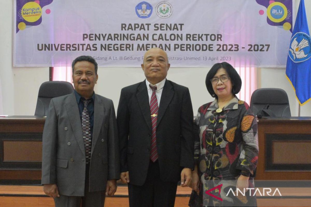 Tiga calon Rektor Unimed periode 2023-2027 ditetapkan