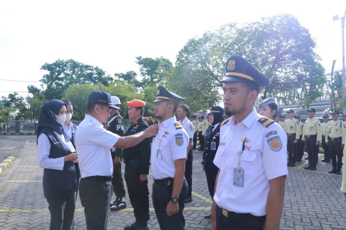 PT KAI Divre III Palembang apel siaga Pasukan Angkutan Lebaran 2023