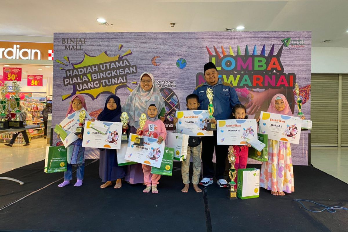 Semarak Ramadhan, Dompet Dhuafa Waspada gelar lomba mewarnai di Binjai Mal