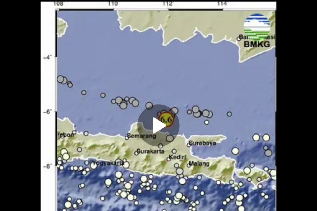 Lombok rasakan gempa Magnitudo 6,6 berpusat di Tuban Jatim