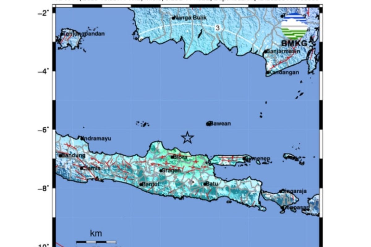 Gempa magnitudo 6,6 di Jatim, goyangannya hingga di Bali