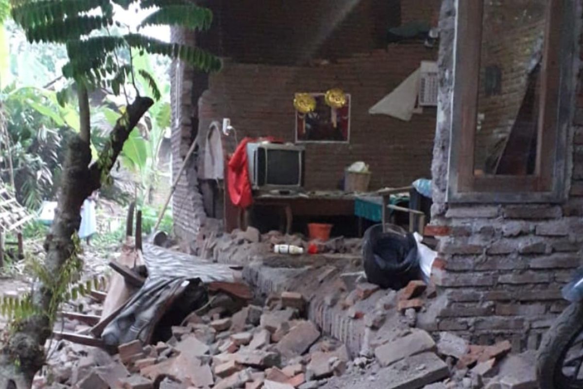Satu rumah di Jember rusak akibat gempa bumi Tuban