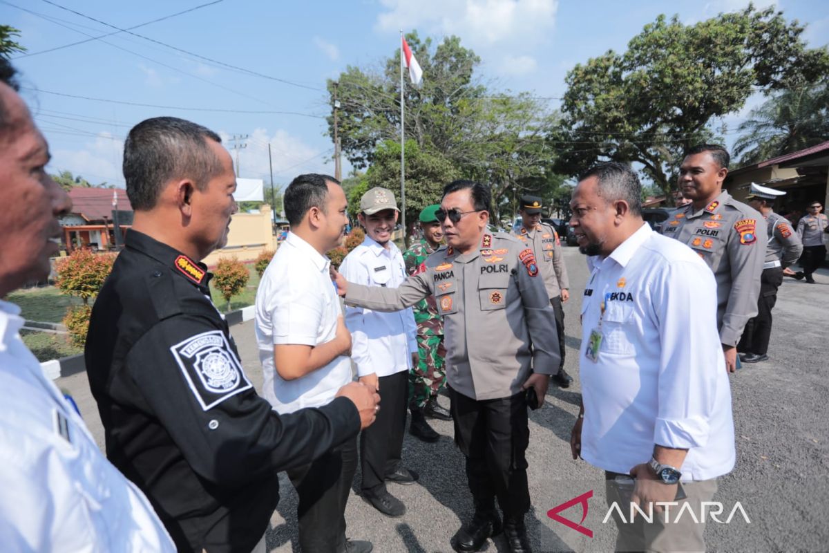 Kapolda dorong kesiapan Labura hadapi mudik di perbatasan Sumut-Riau