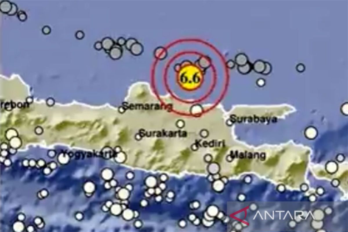 BNPB: Gempa berkekuatan M 6,6 dirasakan Jatim hingga Jabar