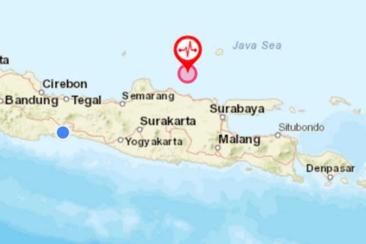 Getaran gempa Tuban dirasakan warga di Yogyakarta