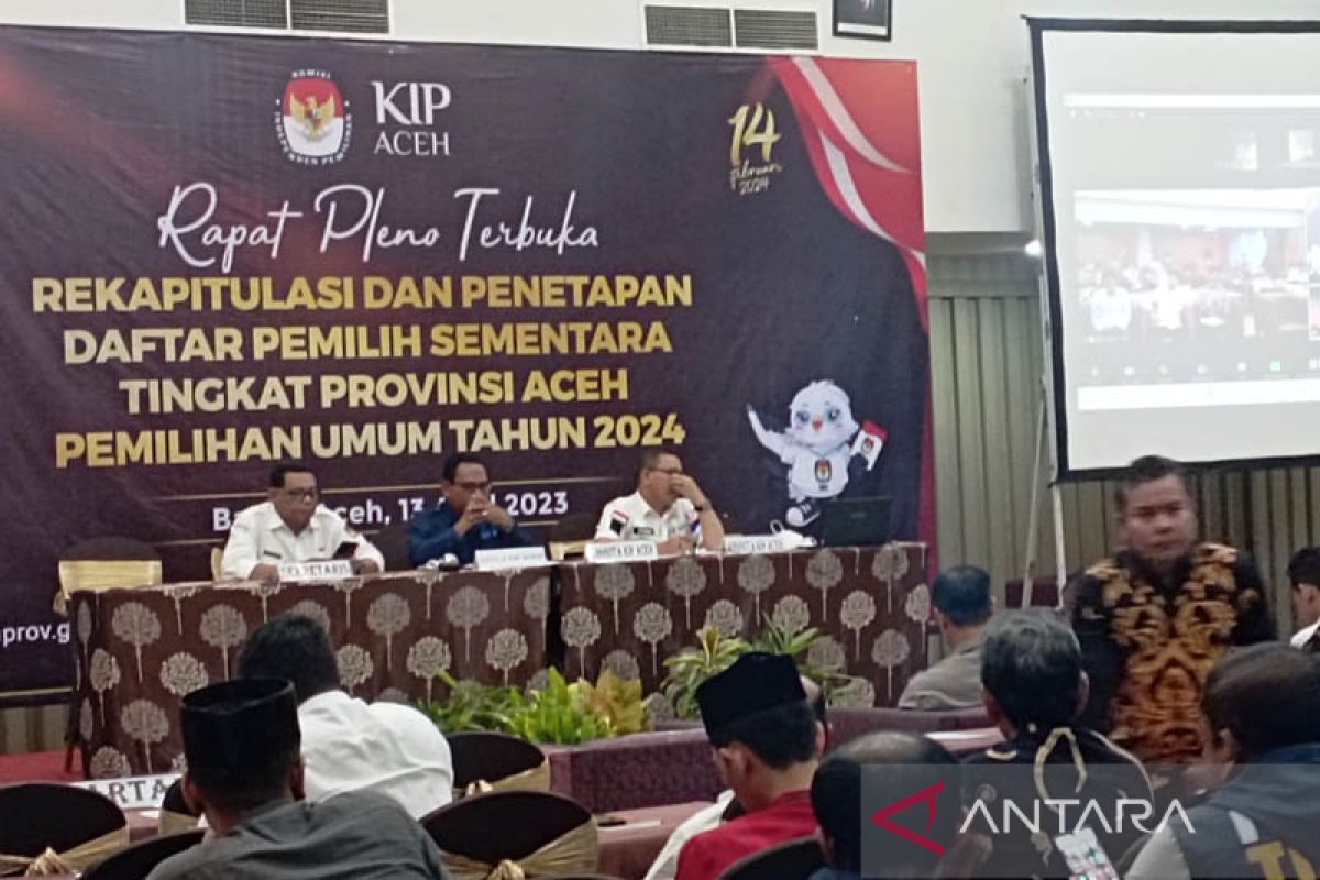 DPS Pemilu 2024 di Aceh capai 3.749.350 orang, KIP: diumumkan disetiap desa