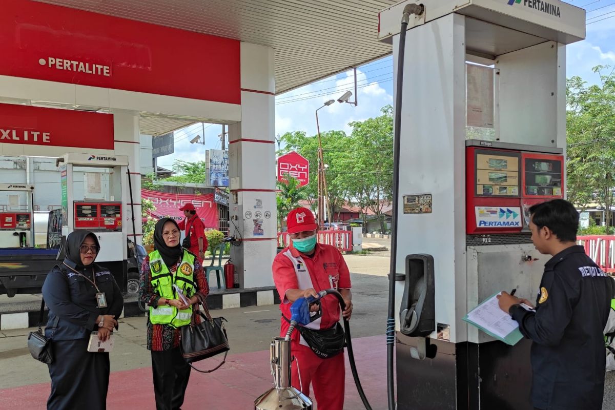 ARUS MUDIK - DKUPP Tabalong cek takaran SPBU di sepanjang jalur mudik