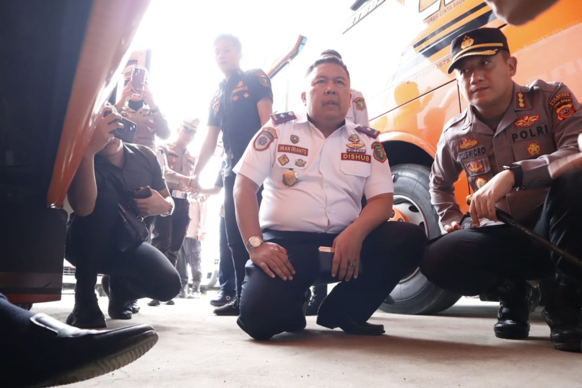 Seluruh PO di Kabupaten Bandung diuji kelaikan armada untuk Lebaran