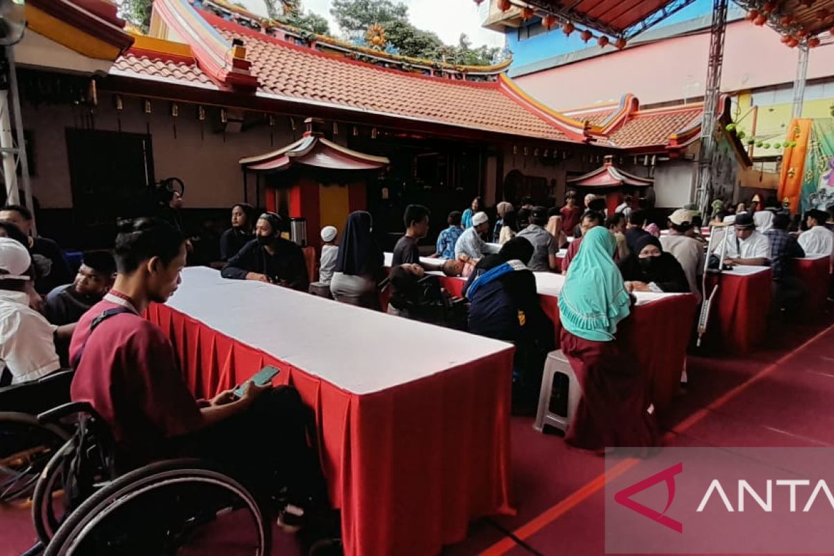 Umat Buddha Bogor gelar bukber difabel Muslim di Vihara