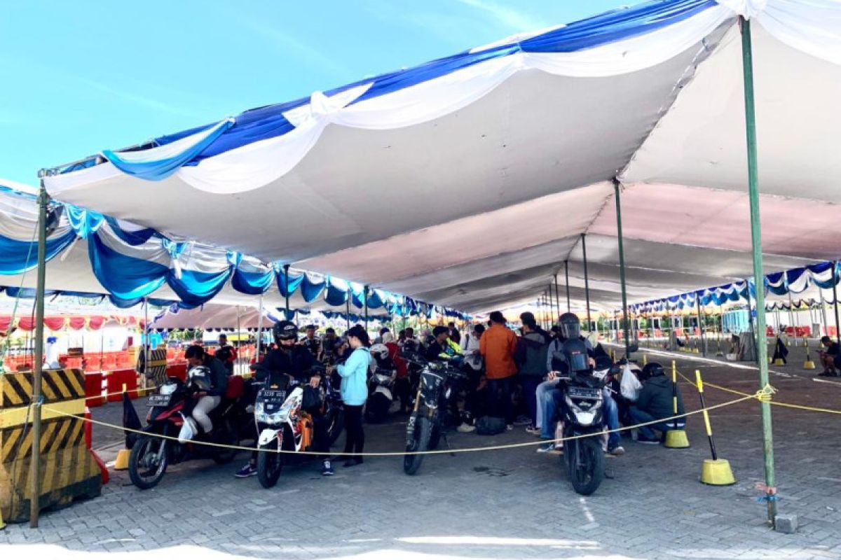 Pemudik motor Pelabuhan Ciwandan Banten terpantau lancar