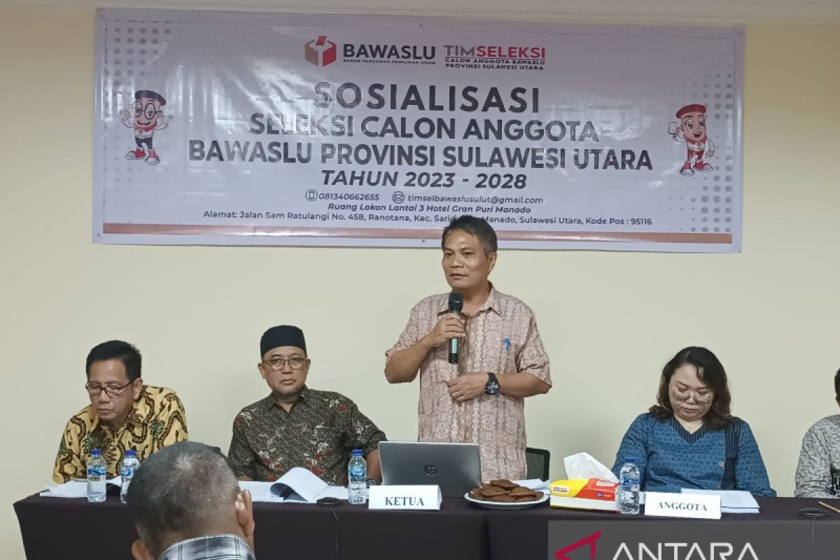 Tim seleksi buka pendaftaran calon anggota Bawaslu Sulut