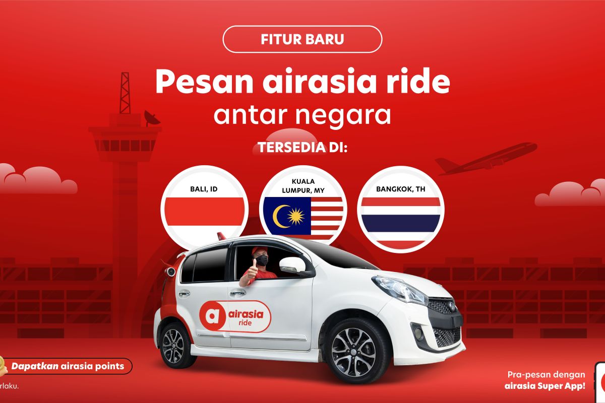 airasia ride luncurkan fitur pemesanan taksi online antarnegara