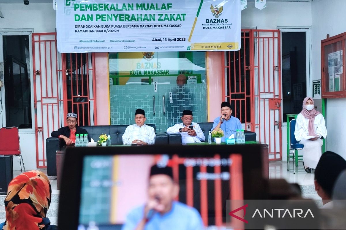 Baznas Makassar salurkan zakat Rp1,8 miliar selama Ramadhan 1444 Hijriah