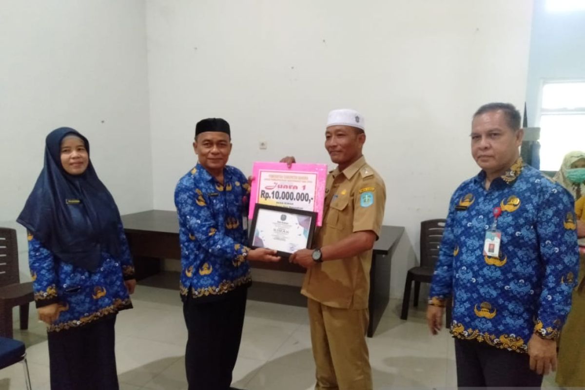 Desa Kimak raih juara lomba desa tingkat Kabupaten Bangka