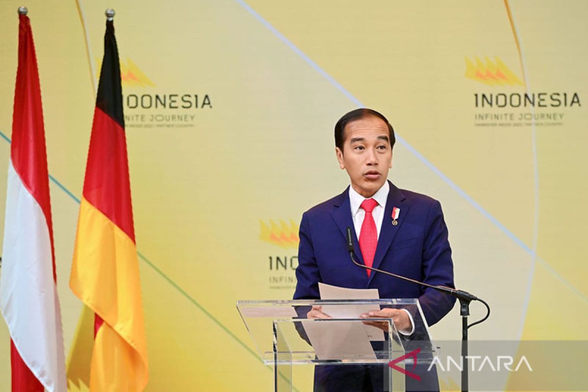 Jokowi resmikan Paviliun Indonesia di Hannover Messe 2023