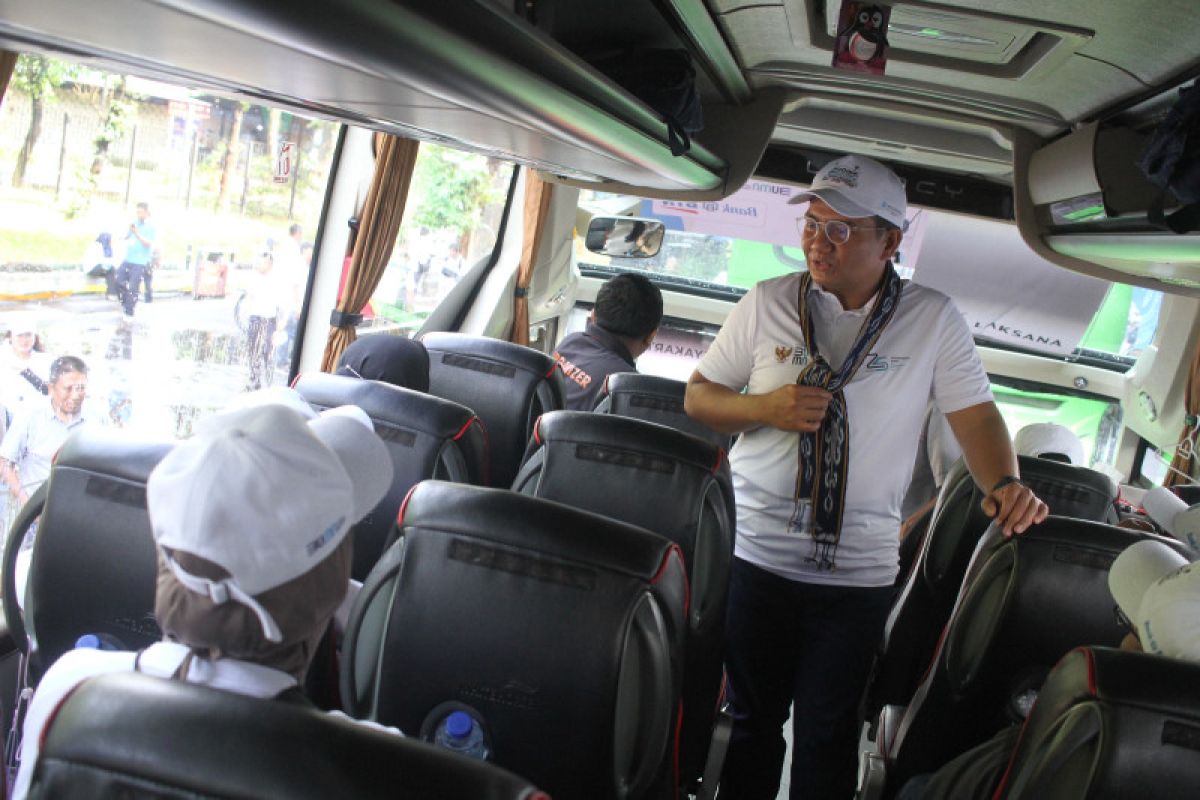 Jasa Raharja pasang alat rating pengemudi bus, pastikan keselamatan