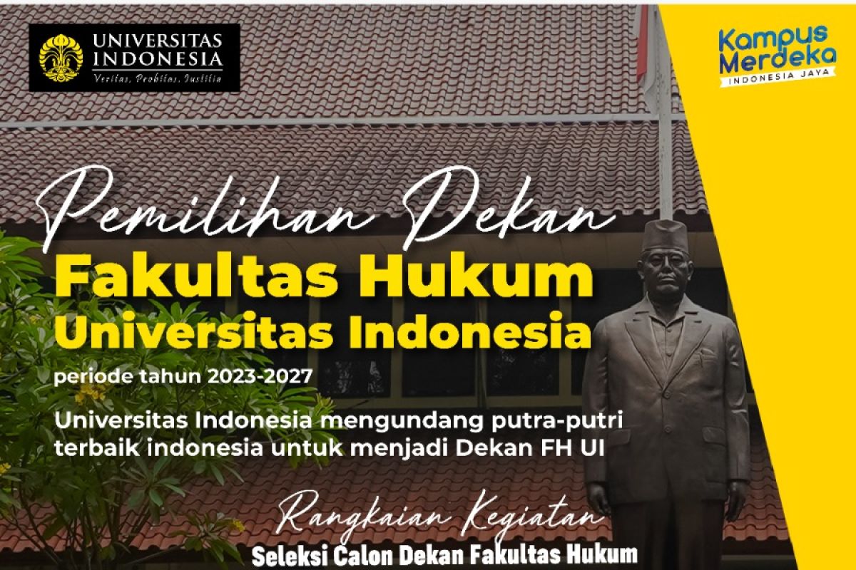 Fakultas hukum Universitas Indonesia seleksi dekan baru