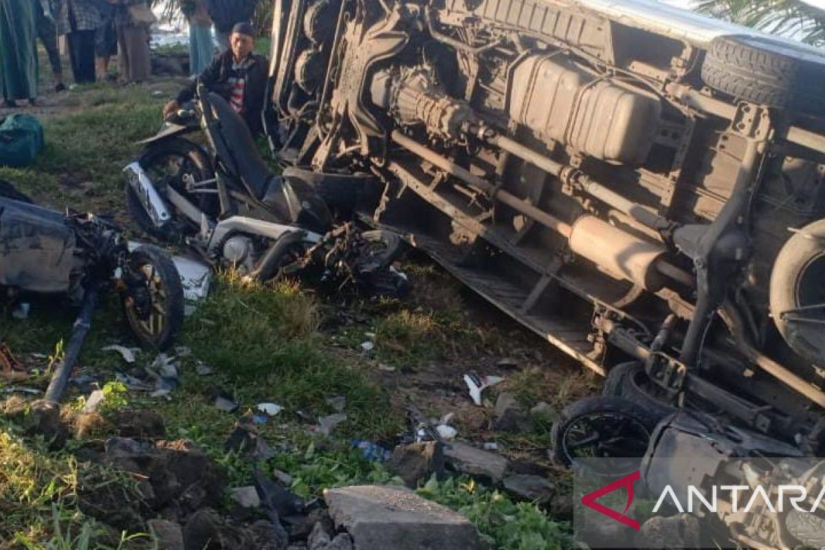 Kecelakaan di jalur mudik Jembrana akibatkan lima orang luka-luka