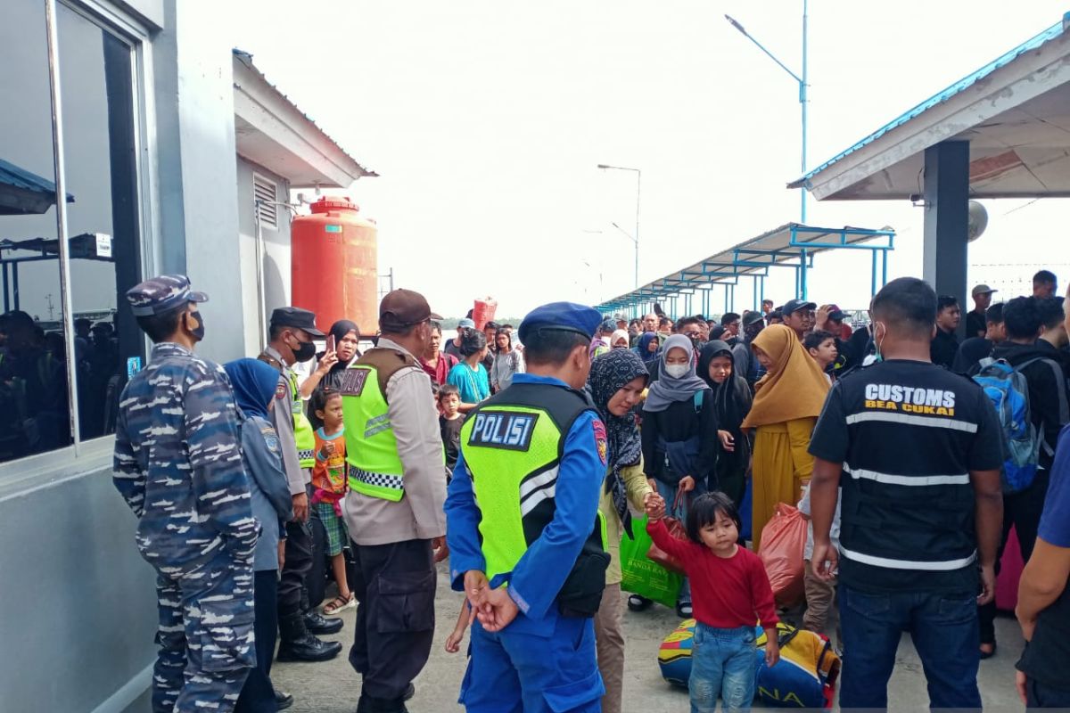 Jumlah penumpang di Pelabuhan Roro Kualatungkal tembus 1.139 orang