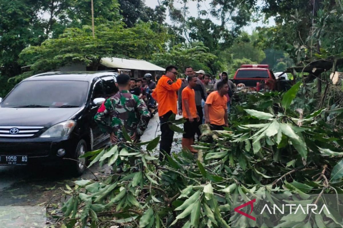 BPBD bersihkan material longsor tutup jalur mudik di Pamekasan