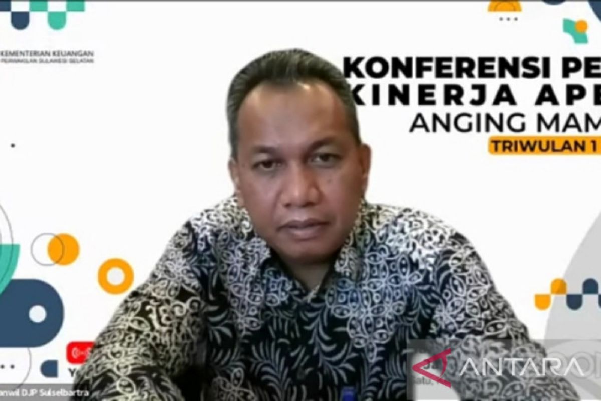 Kanwil DJP: Penerimaan pajak Sulsel triwulan I 2023 capai Rp2,81 triliun