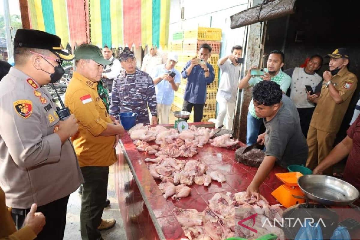 Wali Kota Tanjung Balai bersama Kapolres cek harga jelang lebaran